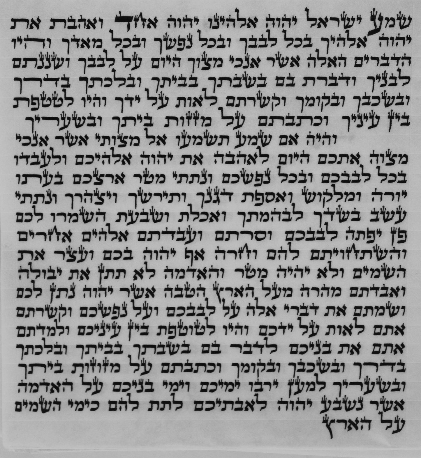 Mezuzah OU Certified- Sofer Rabbi Ytzchok Yehudah - Sefardi - 6''