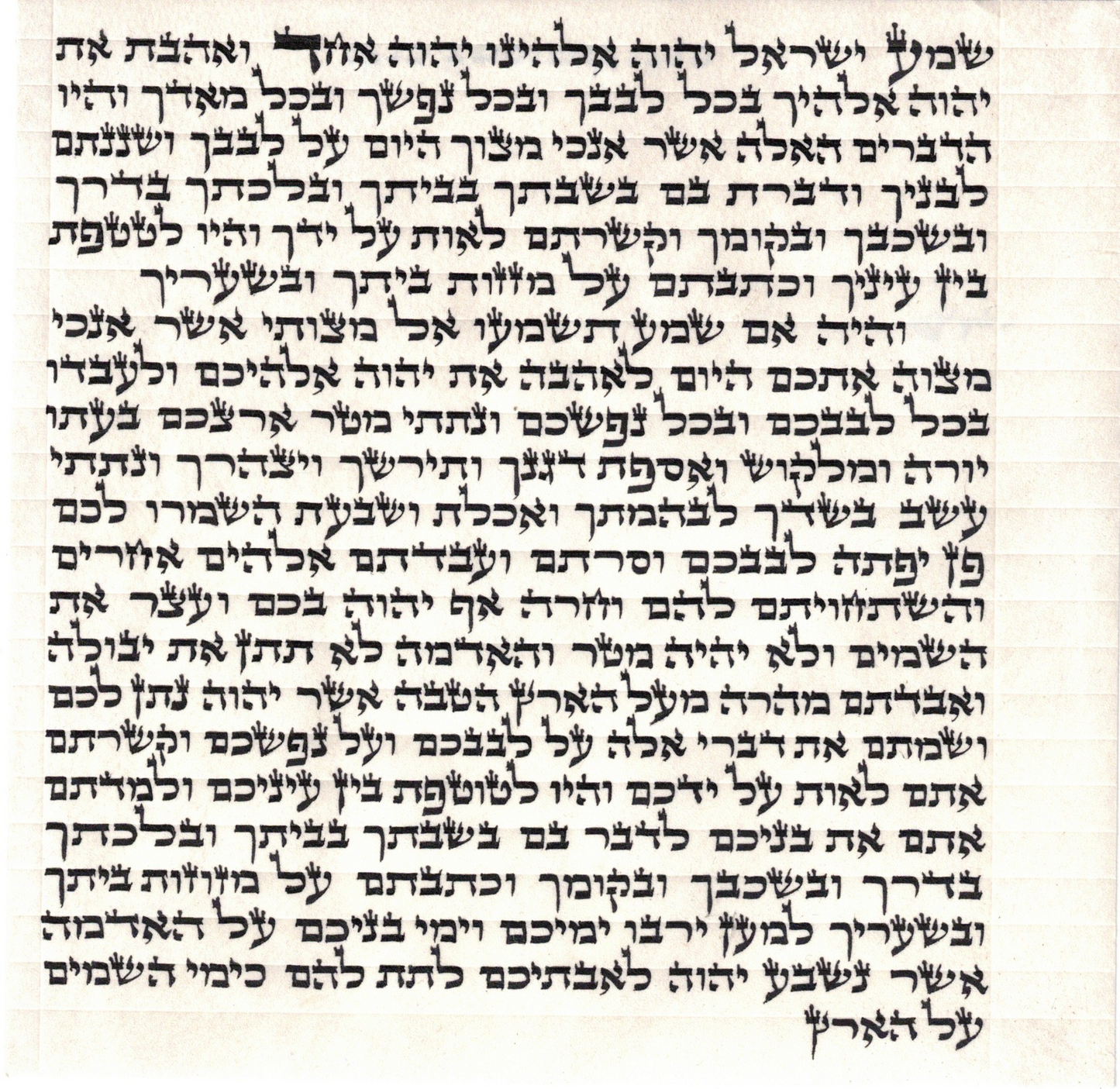 Mezuzah OU certified Written by Sofer - Rabbi Avraham chaim Carmel- B"Y Ashkenaz