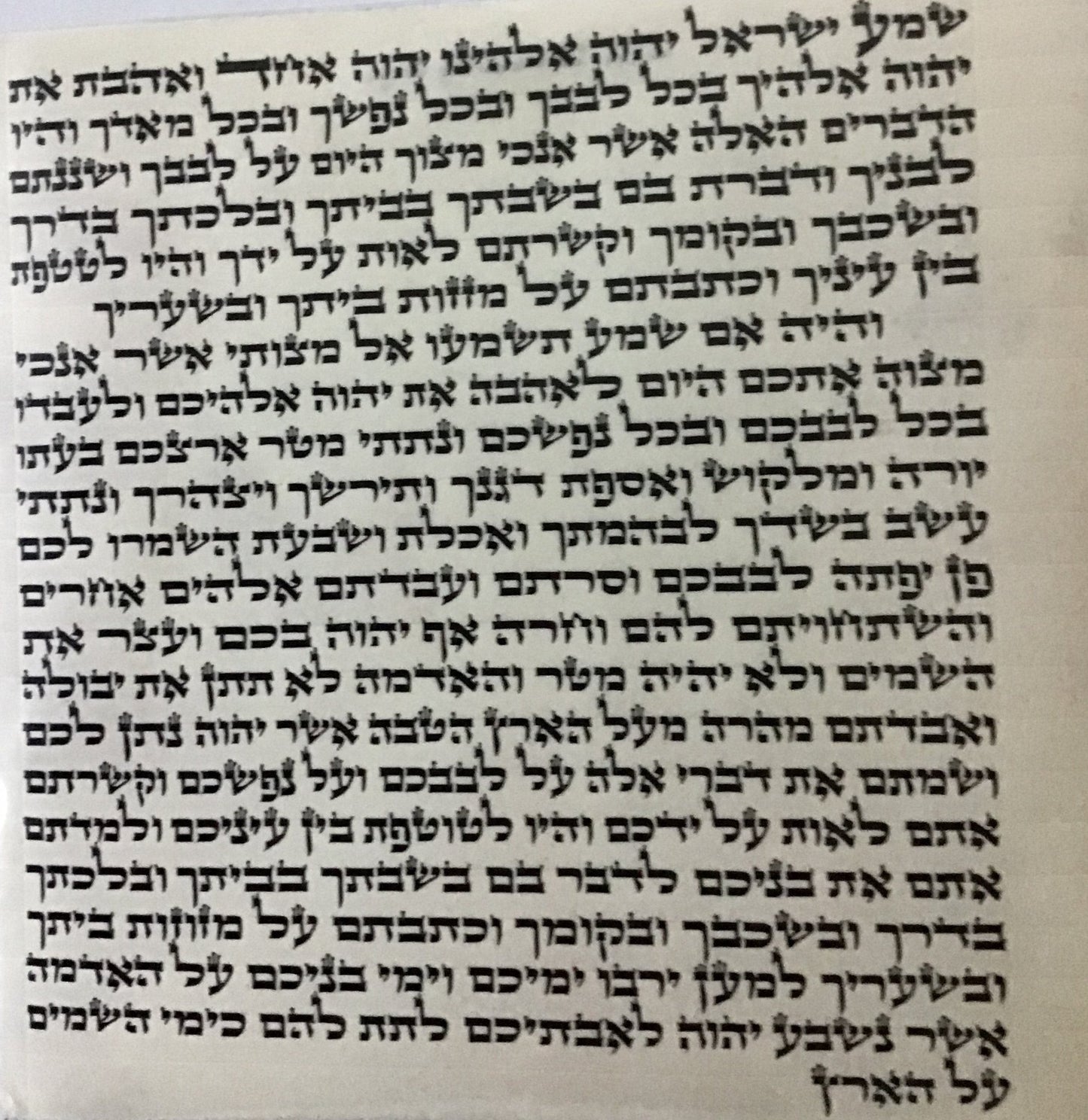 Mezuzah Scroll OU Certified- Sofer Rabbi Samet - Ari - 6''