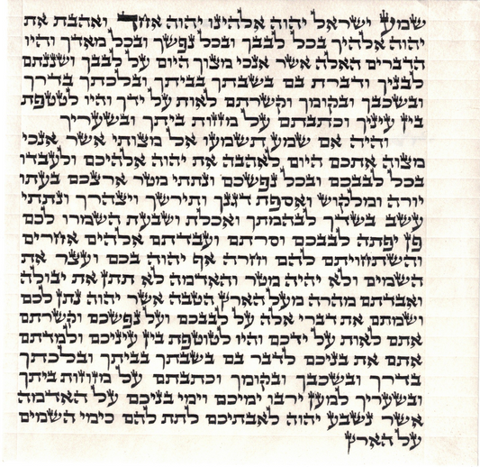 Mezuzah OU certified Written by Sofer - Rabbi Avraham chaim Carmel- B"Y Ashkenaz