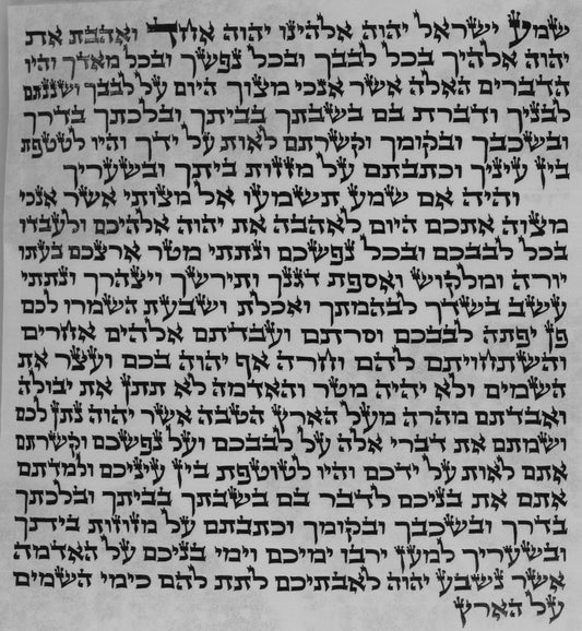 Mezuzah OU certified Written by Sofer -  Rabbi Chaim Brandwein - Ashkenaz