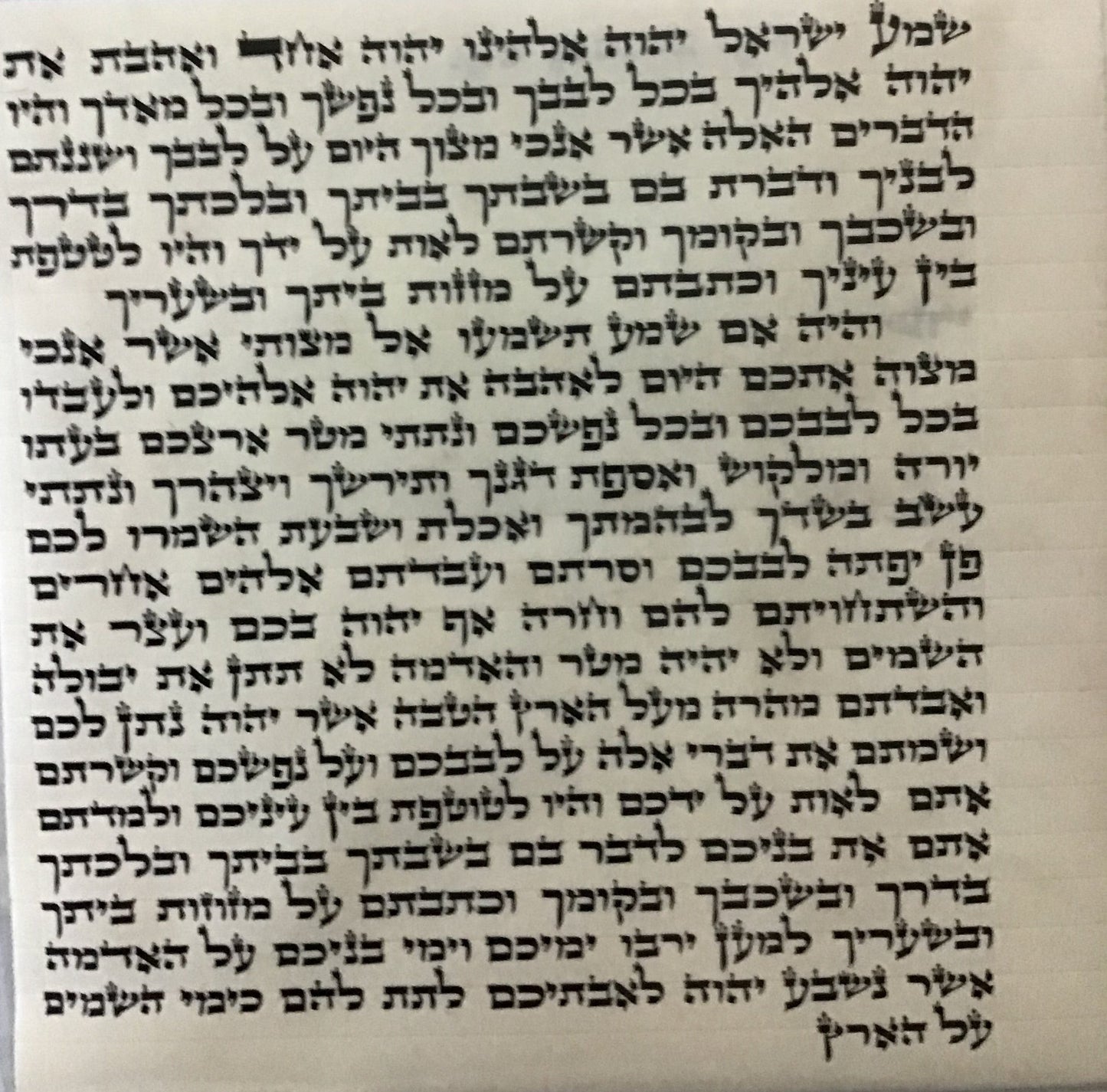 Mezuzah Scroll OU Certified- Sofer Rabbi Yakovi- Ashkenaz