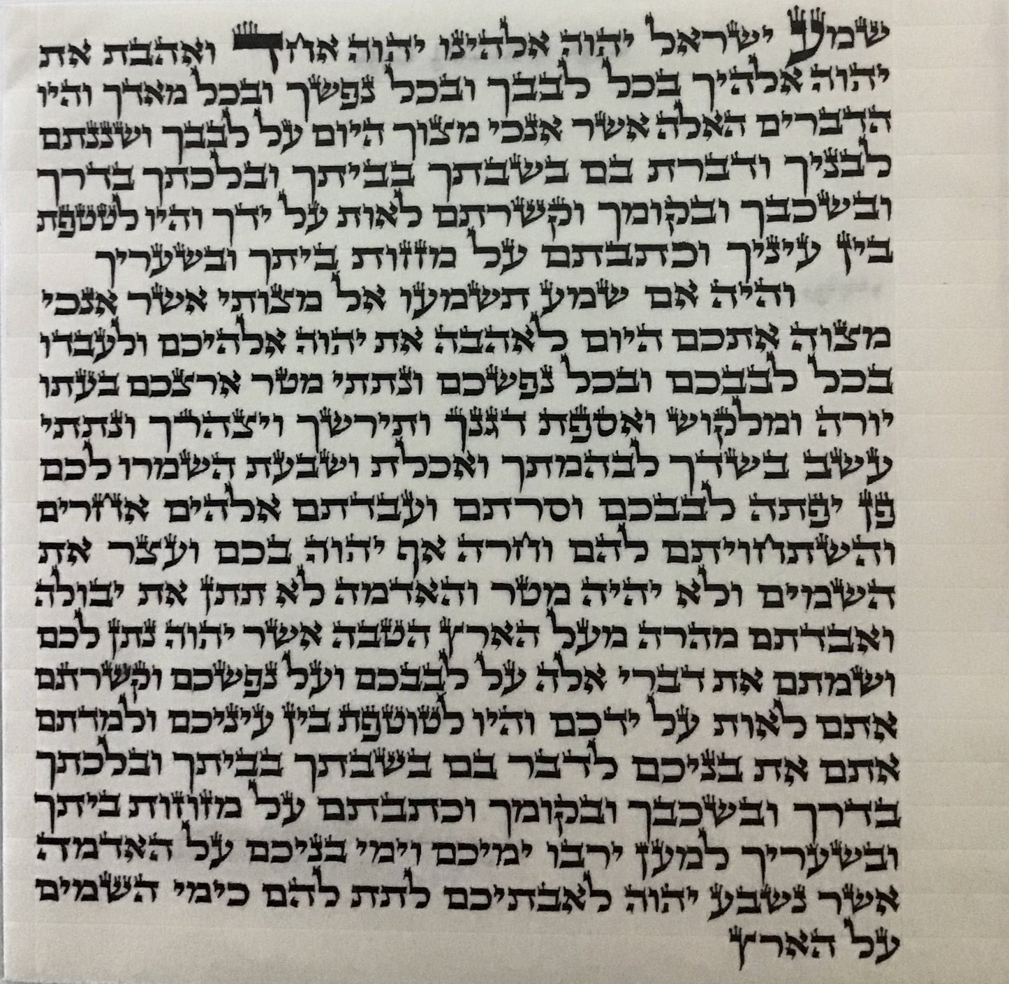 Mezuzah Scroll OU Certified- Sofer Rabbi Goldstein - Ari