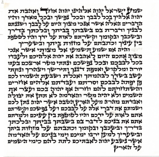 Mezuzah OU certified Written by Sofer - Rabbi Menachem Mendel Weinstock - Ar''i